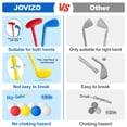 thumbnail image 3 of Set de golf Jovizo para niños y niñas de 2 a 5 años con carrito y tapete, 3 of 9
