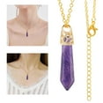 thumbnail image 4 of Collar Hugo Elegante De Piedras Hexagonales De Cristal, 4 of 6