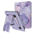 thumbnail image 1 of Funda con soporte FINTIE para Kindle Paperwhite 6 10.ª generación, color lila y mármol, 1 of 9