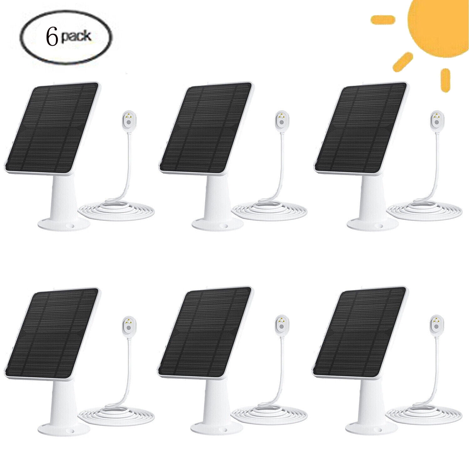 6Pack Arlo solar panel charger,Solar Panel Charger For Arlo Ultra/Ultra