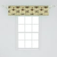 thumbnail image 2 of Ambesonne Hipster Window Valance, Old Cameras Grungy, 42" x 12", Reseda Green Sand Brown, 2 of 3