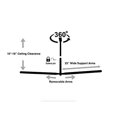 thumbnail image 3 of StoreYourBoard Double Ladder Ceiling Rack, Hi Port 2 Garage Storage and Organization, Home Organizer Hanger Mount, 3 of 3