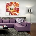 thumbnail image 5 of Epic Art 'Fleur Rouge I' by Tim O'Toole, Acrylic Glass Wall Art, 36"x36", 5 of 6