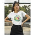 thumbnail image 2 of Beautiful Tropical Flower T-Shirt Women -Image by Shutterstock, Female Medium, 2 of 4