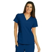 Barco One 5106 Women's V-Neck Scrub Top Indigo XXS
