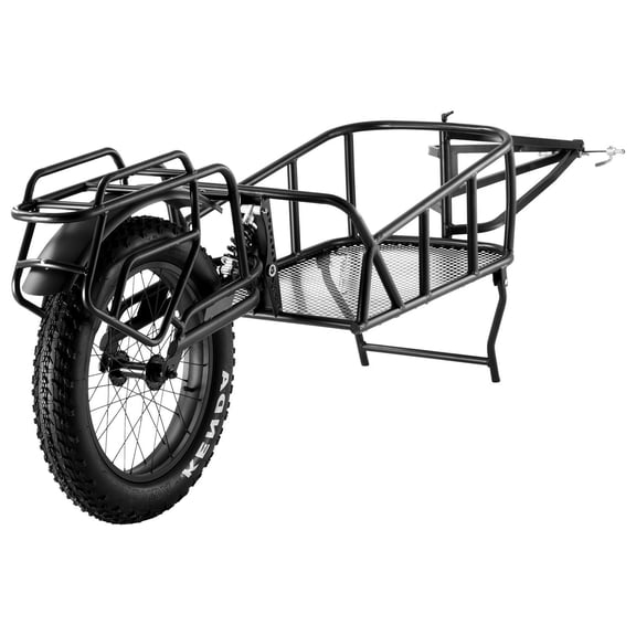 CAFORKP 20" Wheel Bike Cargo Trailer – Heavy-Duty Carbon Steel, 70 lbs Max Load