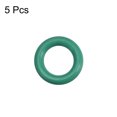 thumbnail image 2 of Anillos O de goma de fluorocarbono, junta de sellado FKM para maquinaria de vehículos y plomería, verde, paquete de 5, 8.5mmx5.5mmx1.5mm, 2 of 3