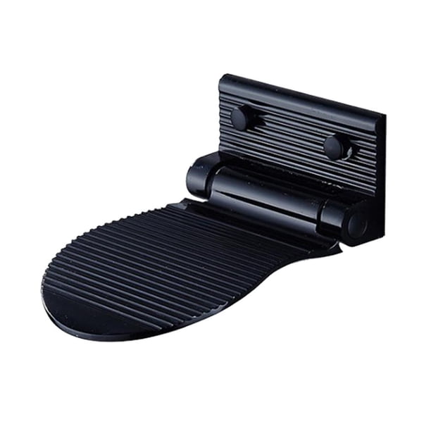 Reposapiés de aluminio para afeitado, antideslizante, agarre seguro, taburete para mujer Negro
