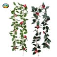 thumbnail image 1 of Simulación de ratán navideño para colgar en la pared, decoración del hogar, ratán suave de arándano, diseño de ambiente navideño, decoración interior de ratán, 1 of 5