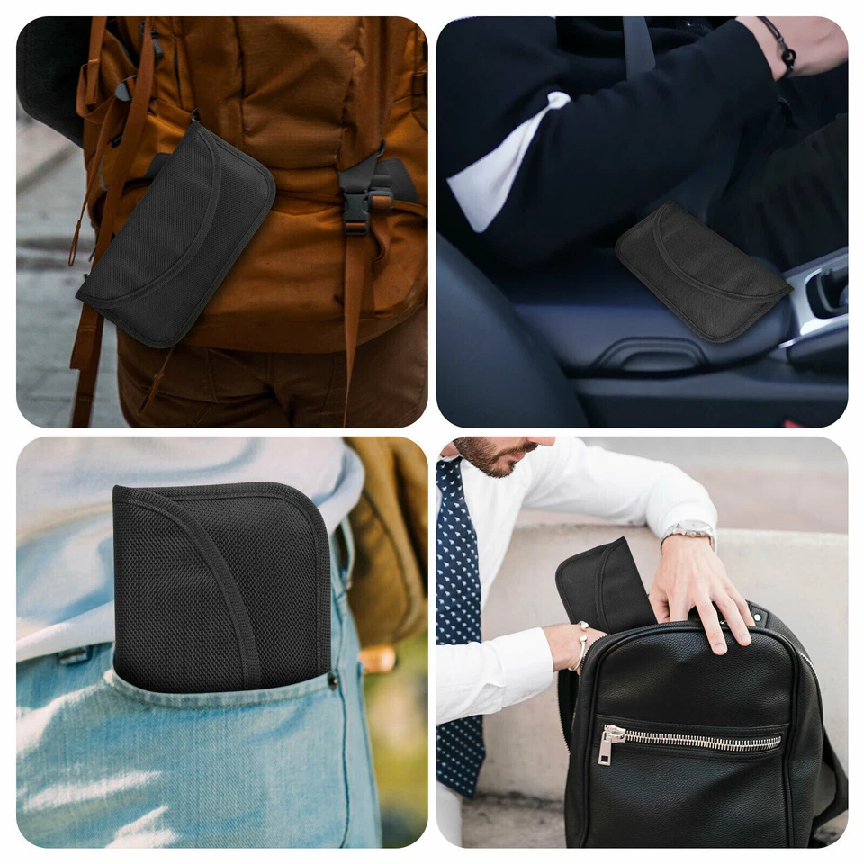 Faraday Bag Rfid Signal Blocking Shielding Pouch Cell Phone Wallet Case Pouch Us