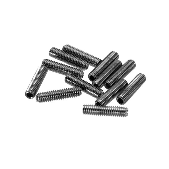 Uxcell Guitar Bridge Saddle Height Adjustment Screws Metric M3x12 Black for Electric Guitar Bridge 12pcs