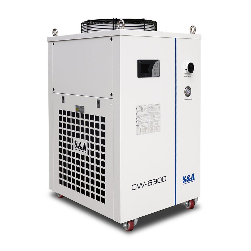 Qomolangma S&A 220V 60Hz CW-6200BN Industrial Water Chiller (for 200W Laser Diode and CO2 RF Laser , 600W CO2 Laser,400W Solid-state Laser, 600W-1000W Fiber Laser, 45KW CNC Spindle Cooling)