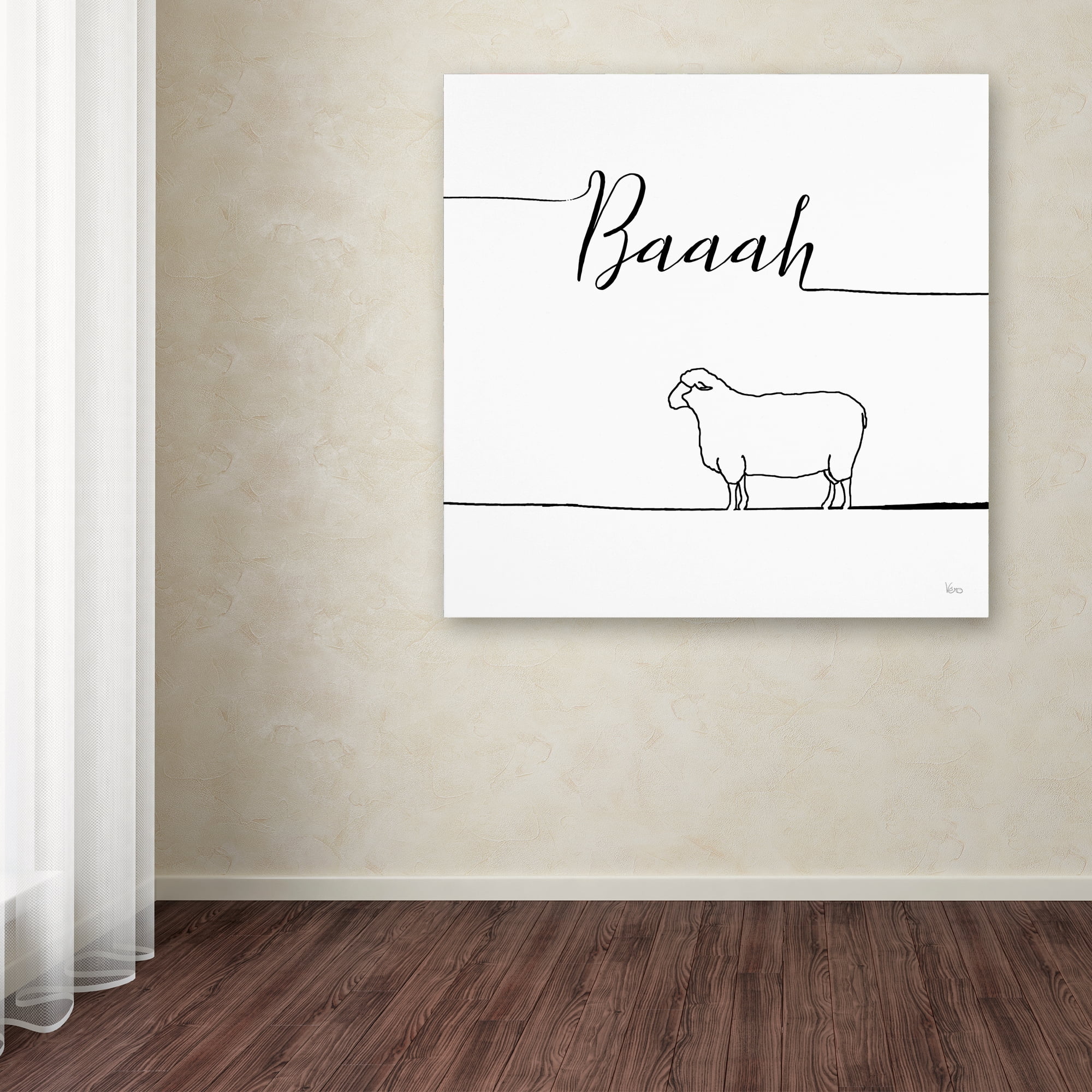 Trademark Fine Art 'Underlined Farm VI' Canvas Art by Veronique Charron