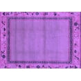 thumbnail image 1 of Ahgly Company Indoor Rectangle Oriental Purple Asian Inspired Area Rugs, 6' x 9', 1 of 4