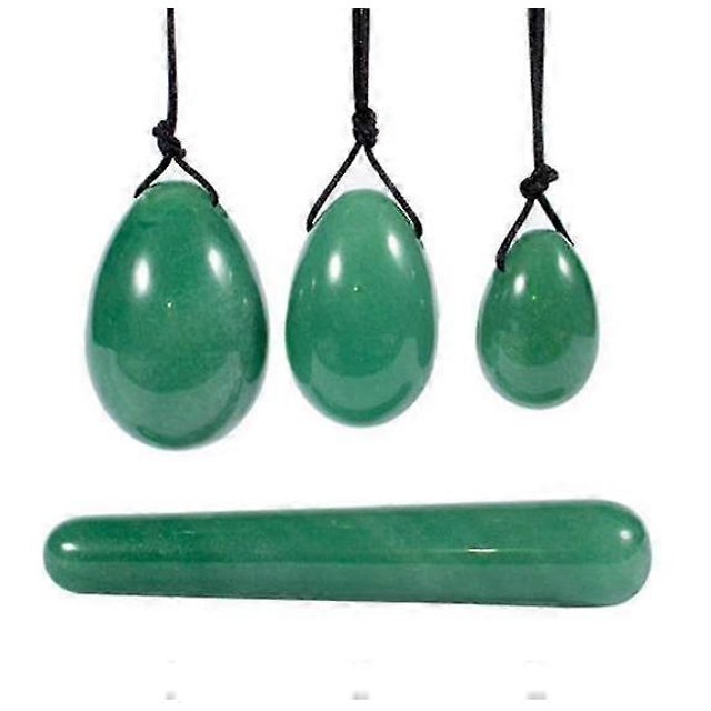 Huevos de piedra de jade, huevos de Yoni, huevo de piedra de jade para entrenar los músculos de la PC para mujeres, Js verde,