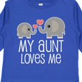 thumbnail image 4 of Inktastic My Aunt Loves Me Niece Nephew Elephant Boys or Girls Long Sleeve Toddler T-Shirt, 4 of 5