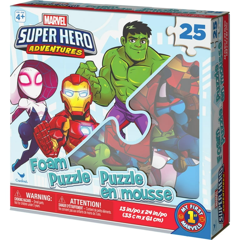 Marvel Super Hero Adventures 25-Piece Foam Puzzle