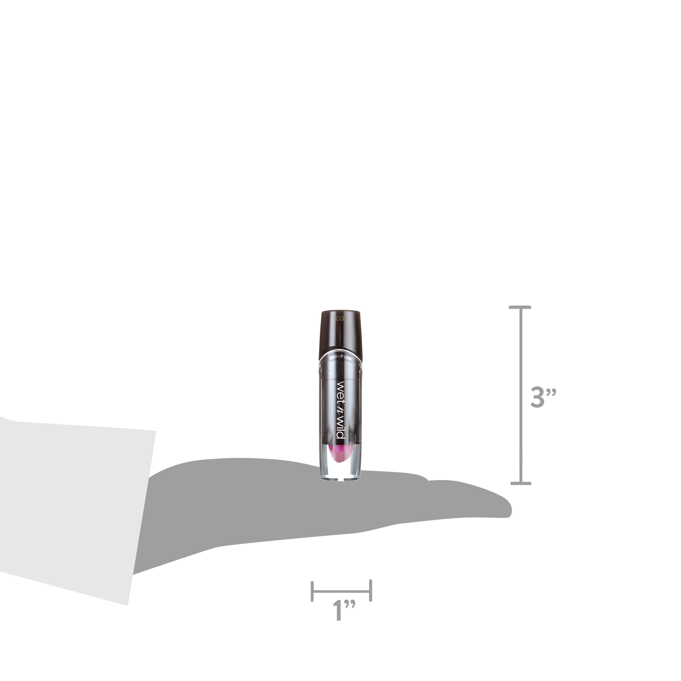 (4 pack) Wet n Wild Silk Finish Lipstick with Vitamins A & E and Aloe Vera - Fuchsia With Blue Pearl