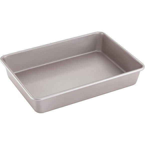 13-inch Rectangle Cake Pan, Non-stick Loaf Pan Deep Dish Bakeware For Oven Roasting Meat Bread Jelly Roll 9.7" X 13.6" X 2.4"(champagne Gold)