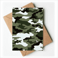 thumbnail image 1 of Camouflage Line Art Grain Illustration Pattern Greeting Cards You are Invited Invitations, 1 of 3