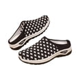 thumbnail image 5 of EKVAHL Women's Orthopedic Backless Walking Mules, Grid Knit Mesh Slip On Clogs, Wide Width Lightweight Daily Outdoor Walking Sneakers Black, 5 of 5