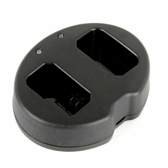 Compact Dual USB Charger Two Batteries Charging Smart LED Indicator for Sony Cameras Travel Business