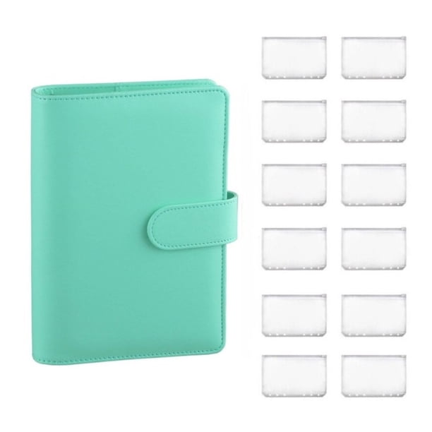 A6 Marbled Pu Leather Notebook Binder Budget Planner Expense Budget Book Cash Money Envelope Organizer System With Zipper PocketA6 He Qiyong unisex