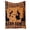 B, variant on Halloween Witch Seminar Throw Blanket Soft Flannel Blanket with Vintage Poster Print for Sofa Bed Couch Home Decor