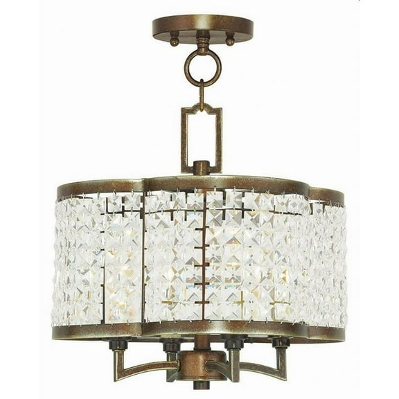 Traditional Four Light Chandelier-Hand Painted Palacial Bronze Finish Bailey Street Home 218-Bel-1764536