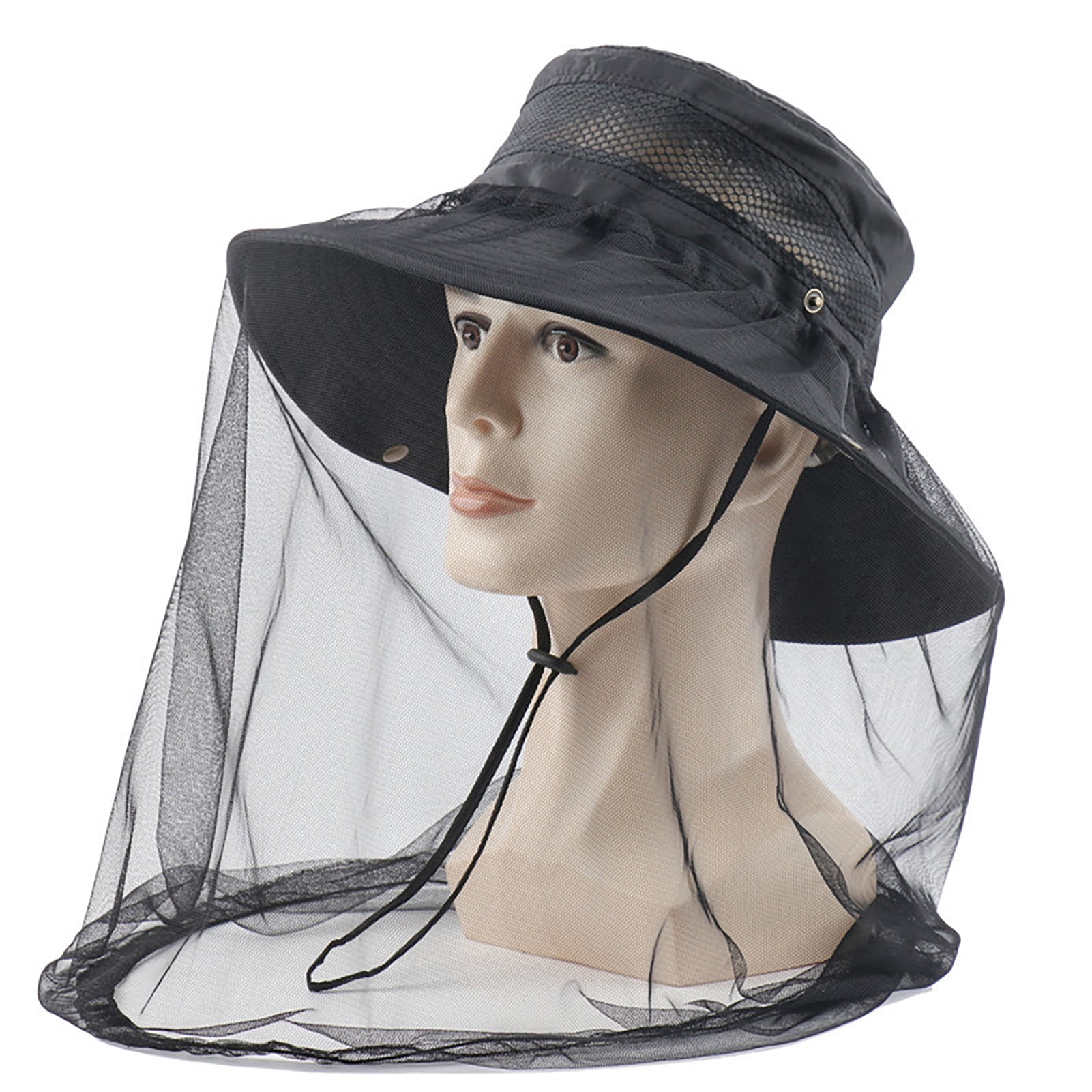Rebecca Women's UV Protection Sun Hat With Mosquito Net - Foldable Outdoor Hat For Hiking & Fishing - View #7