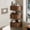 Walnut-1, variant on Corner Shelves Set of 3 Floating Corner Shelves Wall Cabinet with Sliding Doors for Living Room Bedroom Small Space