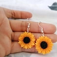 thumbnail image 3 of Sunflower Drop Earrings Personalized Earrings For The Beautiful Self, 3 of 5