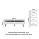 thumbnail image 4 of Centro de Entretenimiento Londres Madesa Mueble Estante Librero Blanco, 4 of 5