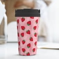 thumbnail image 6 of Yiaed Strawberry Print Stainless Steel Coffee Mug -Vacuum Insulated Coffee Tumbler - Leakproof Travel Mugs Insulated for Hot & Cold Drinks, 6 of 8