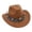 Khaki, variant on Western Cowboy Hat With Fringe Turquoise Bohemian Sun Hat For Outdoor Music Festival, Red