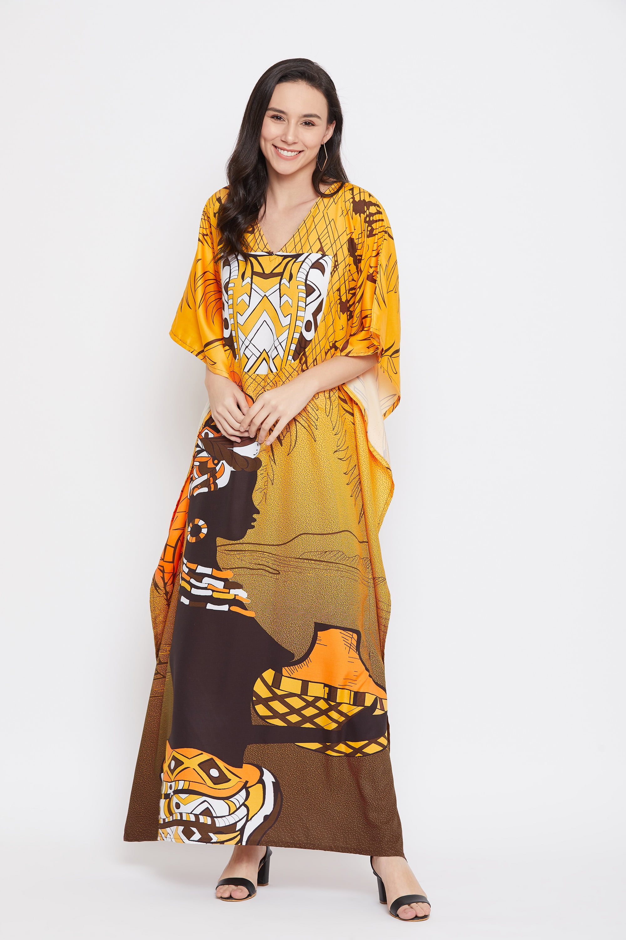 Women's 100% Silk Long Kimono Indian Saree Silk Poncho Maxi Dress s-73 Vintage Silk kimono Loose Tunic Floral