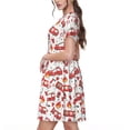 thumbnail image 2 of Balery Fire Truck Vestidos sueltos de manga corta para mujer, vestidos de verano 2025, vestidos casuales de corte A con vuelo., 2 of 6