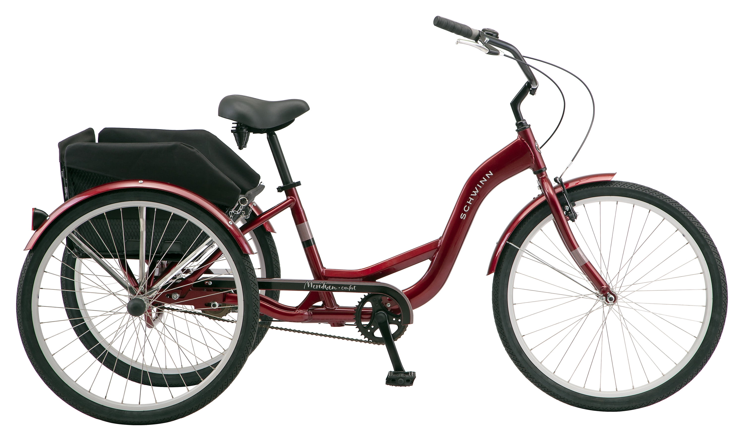 Buy Schwinn Meridian Adult Tricycle Single Speed 26 Inch Wheels Burgundy Online In India