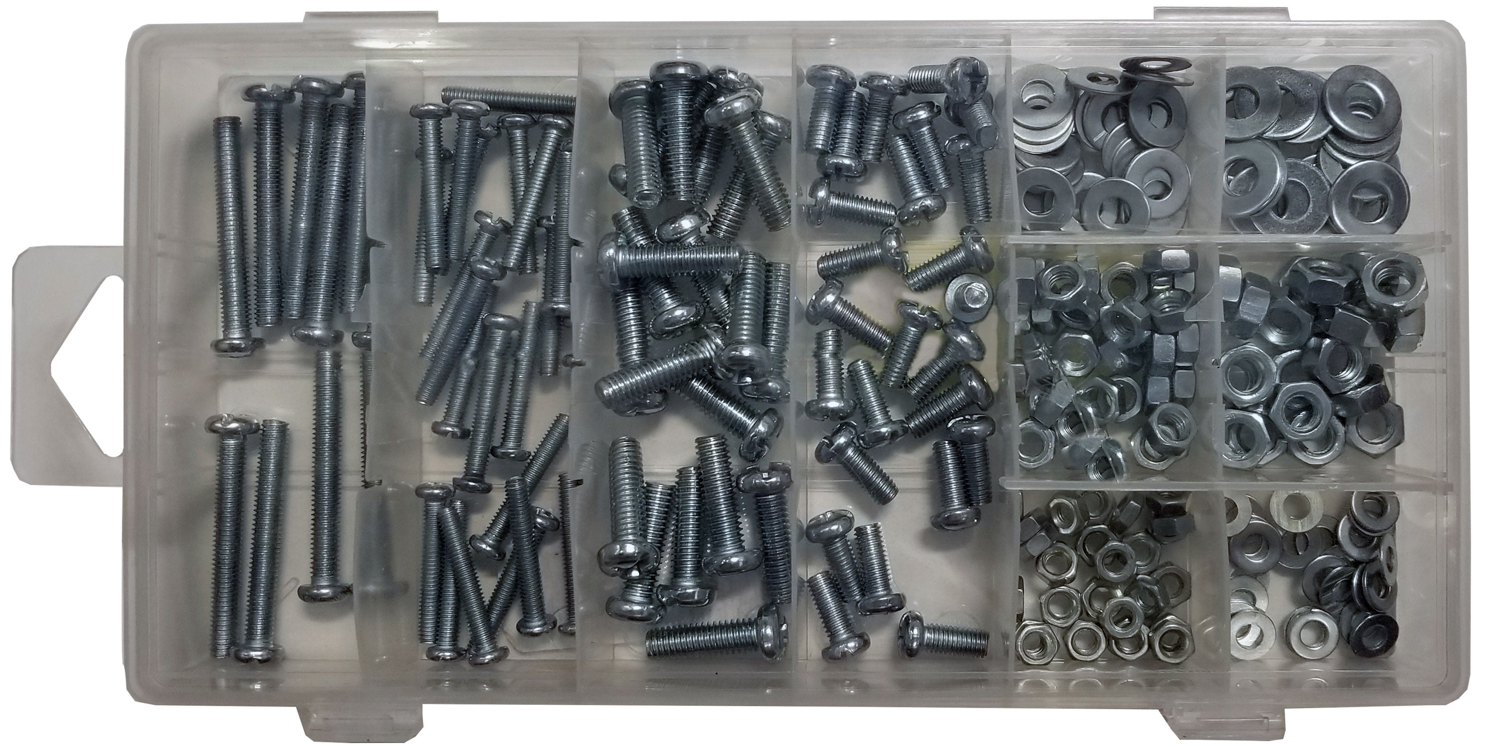 600/1000Pcs Stainless Steel Bolts Washers Screws Nuts Set Box Tool Assorted P2S2 