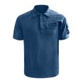 thumbnail image 4 of Sngxgn Men's Fit Midweight Short-Sleeve Polo(Blue,XL), 4 of 5