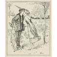 thumbnail image 2 of Henry Justice Ford 12x14 Black Ornate Wood Framed Double Matted Museum Art Print Titled: A Hare for a Kiss (1906), 2 of 5