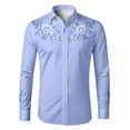 thumbnail image 4 of BOOMNY Toddler Boys Western Cowboy Shirts Long Sleeve Lapel Embroidery Buttons Shirts for Boy Soft Dailywear, 4 of 4
