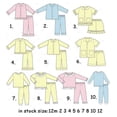 thumbnail image 2 of Conjunto de pijama para niños, pijamas de punto a juego, pijamas de Pascua con volantes a cuadros de verano, ropa de dormir para bebés y niños, 2 of 4