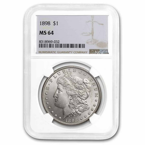 1898 Morgan Dollar MS-64 NGC
