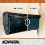 (2 pack) Black, Rust-Oleum Stops Rust, Rust Reformer Flat Spray Paint- 215215, 10.25 oz
