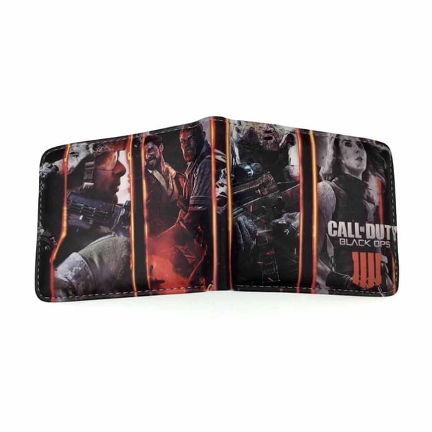 Billetera delgada y plegable con personajes de anime de Calls of Duty