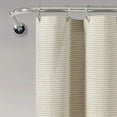 thumbnail image 5 of Lush Decor Farmhouse Button Stripe Yarn Dyed Woven Cotton Shower Curtain, 72x72, Gray, Single, 5 of 9