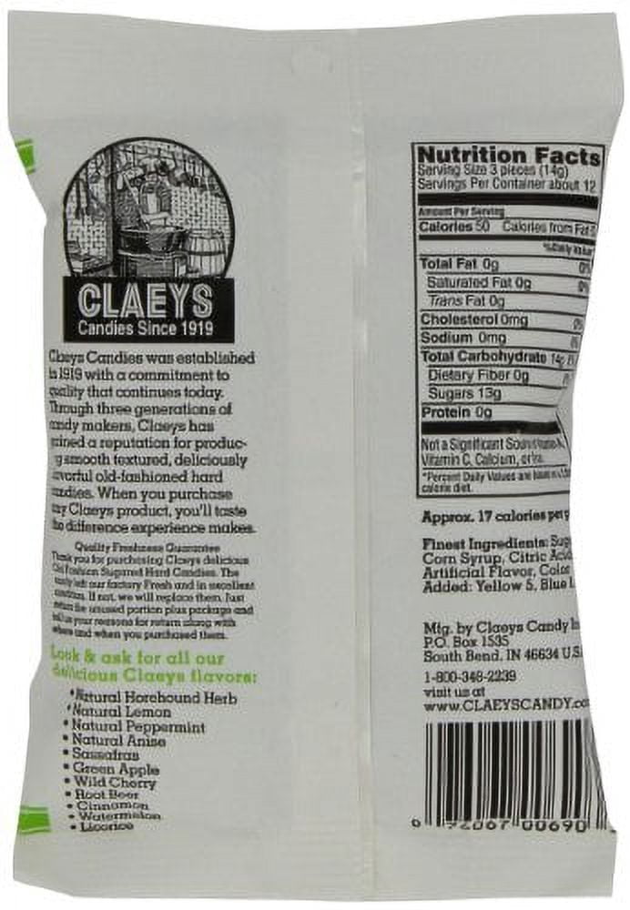 Claeys Green Apple Old Fashioned Hard Candies