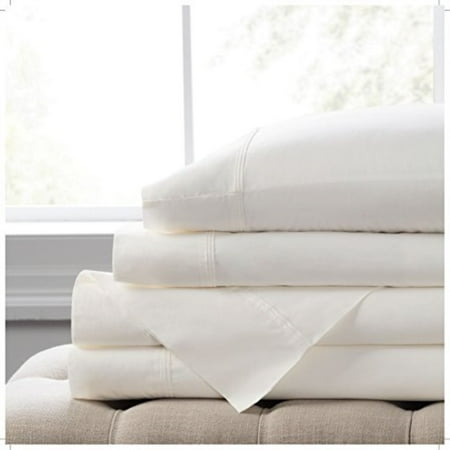Elizabeth Arden Lightweight 100 Longstaple Cotton Percale 4piece Elizabeth Arden Lightweight 100 Longstaple Cotton Percale 4piece Sheet Set Natural Pure 300 Thread Count Crisp And Cool