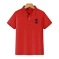 thumbnail image 5 of XQYLOS Tween Boys Girls Aestheti𝐜 Lapel Neck Shirt Short Sleeve Cross Print Tennis School 𝐔niform Collared Tops, 5 of 8